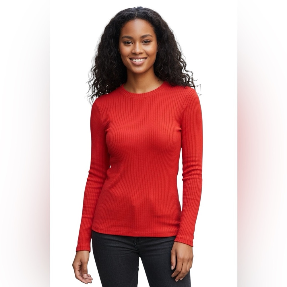 Pilcro ribbed long sleeve shirt